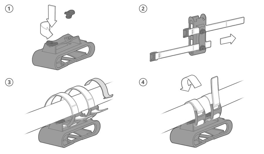 Hook and Loop Closure Straps Mounting Kit